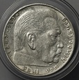 NIEMCY, III RZESZA, 2 MARKI HINDENBURG 1938 F, st. 2