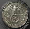 NIEMCY, III RZESZA, 2 MARKI HINDENBURG 1938 F, st. 2