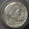 NIEMCY, III RZESZA, 2 MARKI HINDENBURG 1938 F, st. 2