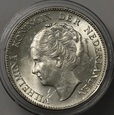 HOLANDIA, 1 GULDEN 1940 WILHELMINA, SREBRO