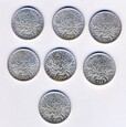 ZESTAW 5 FRANKÓW FRANCJA 1960-66 - 7 monet