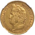 Francja Ludwik Filip 40 franków 1834 A NGC AU55