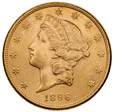 USA 20 Dolarów 1896 San Francisco st. 2+