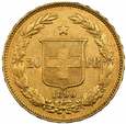 Szwajcaria, 20 franków 1890 st.2-/2