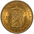 Holandia Wilhelmina 10 guldenów 1925 st. 1-/1