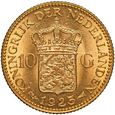 Holandia Wilhelmina 10 Guldenów 1925 Utrecht st. 2+/1-