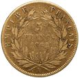 Francja Napoleon III 5 franków 1862 A st. 3