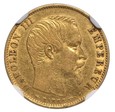 Francja Napoleon III 10 franków 1854 A NGC AU55
