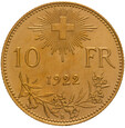 Szwajcaria 10 franków 1922 st. 1