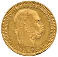 Austro-Węgry 10 koron 1897 st.2/2+
