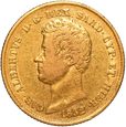 Włochy Królestwo Sardynii Karol Albert 20 Lirów 1832 Genoa st. 3-/3