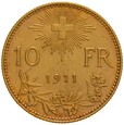 Szwajcaria 10 franków 1911 st. 2/2+