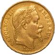 Francja Napoleon III 20 franków 1868 Paryż st. 2/2+