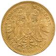Austro-Węgry 10 koron 1909 st.2/2+