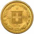 Szwajcaria, 20 franków 1883 st.2+