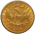 AA. USA 10 dolarów 1897 Filadelfia st. 2-/2 