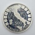 500 Lirów Włochy 1989 r.  Proof