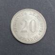 20 Pfennig  Niemcy Cesarstwo 1875 F