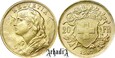 Szwajcaria 20 franków 1947 B