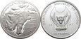 Kongo 10 franków 2007 - nosorożec