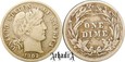 1 dime (10 centów) Barber 1902