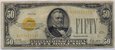 USA 50 dolarów 1928 gold certificate