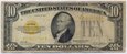 USA 10 dolarów 1928 gold certificate