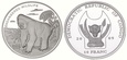 Kongo 10 franków 2009 - goryl - GCN PR 70