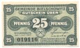 Bielszowice 25 fenigów 1917