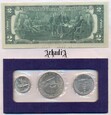 USA Silver Mint Set 1976 + banknot