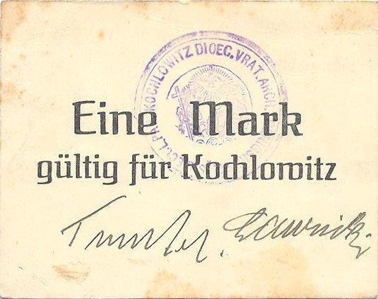 Kochłowice 1 marka 1914