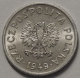 50 gr groszy 1949 aluminium Al mennicza