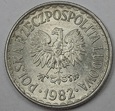1 zł złoty 1982 piękna CIENKA DATA RRR