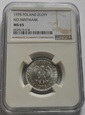 1 zł złoty 1978 bez znaku mennicy NGC MS 65 !