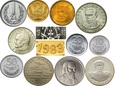 Zestaw rocznikowy 11 monet 1983 mennicze menniczy komplet