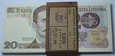 20 złotych 1982 - Romuald Traugutt - UNC - Seria AU z paczki