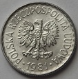 1 zł złoty 1981 menniczy mennicza IDEAŁ - rzadka