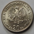 20 zł Marceli Nowotko 1974 mennicza mennicze IDEAŁ DESTRUKT