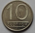 10 zł złoty 1987 nominał mennicze mennicza PROOF LIKE IDEAŁ