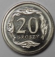 20 gr groszy 2001 mennicze mennicza z woreczka PROOF LIKE
