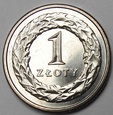 1 zł złoty 1995 menniczy mennicza z woreczka awers PROOF LIKE