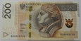 200 zł złotych seria BO - 2015 - UNC