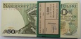 Paczka bankowa 100 x 50 zł Świerczewski 1988 Seria HK