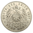 Niemcy 5 Marek 1907 - Bayern