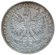 5 zł Głowa Kobiety 1932 rok ze znakiem mennicy 