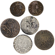 zestaw 6 monet grosz półtorak boratynka Nr 10413