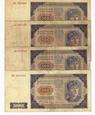 500 zł, 1948, zestaw 4 banknotów Nr 9507