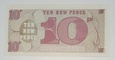 WIELKA BRYTANIA 10 new pence 6th series 1972