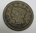 USA 1 cent 1848