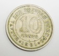 MALAJE i BRYTYJSKIE BORNEO 10 cents 1961-